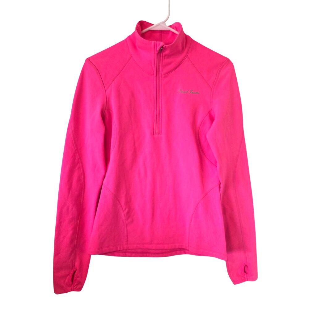 Pearl Izumi Womens 1/4 Zip Cycling Pullover Jacket Size Small Bright Pink